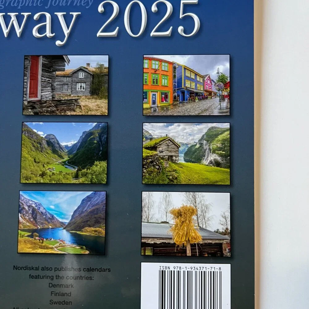 NEW Norway Calender 2025 Norwegian